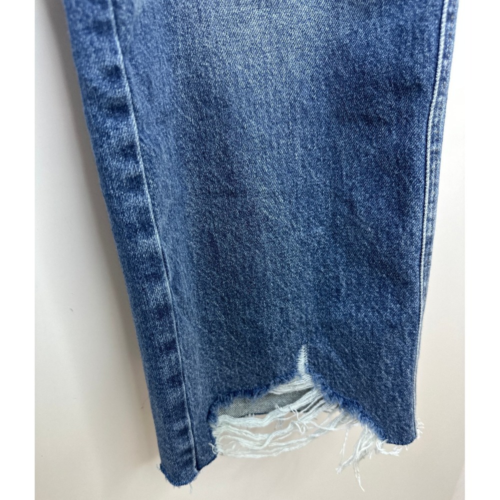 Judy Blue Wide Leg High Waist Rigid Magic Destroy Hem Crop Denim Jeans 7 / 28 - Picture 11 of 16
